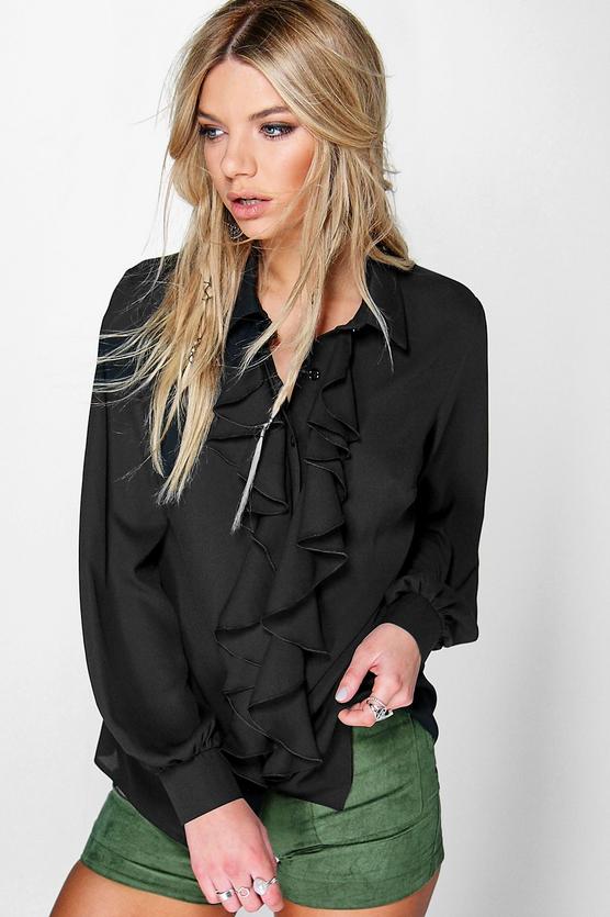 Ona Ruffle Detail Blouse